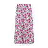 Traje de Verano para Mujer de Estilo Europeo y Americano, Nuevo, de Manga Corta, Cuello en V, Camisa Estampada con Cordones + Falda Estampada de Cintura Alta y Corte Slim