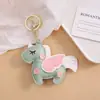 2026 Nuevo Llavero de Unicornio de PU Colgante de Bolsa de Dibujos Animados para Niña Llavero de Coche Decoración de Mochila de Estudiante
