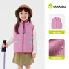 [Repelente à Água Nível 4] Colete Infantil Dudu's Boys com Forro de Fleece Outono Colete Sem Manga Infantil Colete Outdoor para Meninas