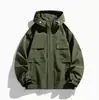 Chamarra con Capucha, Ropa de Trabajo Oversize para Hombres y Mujeres, Logo Impreso Personalizado, Ropa de Trabajo de Marca de Moda, Chamarra de Entrenador Bordada para Equipo