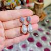 Pendientes de clip de perla transfronteriza sin orificios, con gotas de agua y cuentas de imitación, de alta calidad, ligeros y lujosos, estilo barroco vintage Hepburn.