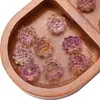 10 cuentas de cristal de girasol degradado hechas a mano accesorios DIY cadena para teléfono móvil con cuentas hechas a mano pendientes colgante cuentas sueltas venta al por mayor