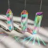 Juego de 3 piezas cristal atrapasol prisma colgante para decoración de ventana AB arcoíris creador colgante de jardín