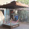 Fábrica de Shenzhen paraguas grande parasol exterior soporte de seguridad paraguas Propiedad de imagen paraguas romano resistente al viento paraguas protector de puerta