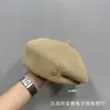Boina de Alta Calidad con Cabeza Grande para Mujer Otoño e Invierno Nuevo Elegante Versátil Sombrero de Estilo Moda que Resalta el Rostro Pequeño Sombrero de Pintor