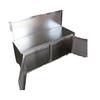Asiento de almacenamiento doble para varias personas para minería de carbón subterráneo, cámara de refugio resistente y duradera, asiento de acero inoxidable