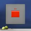 Tomada de Parede Cinza Versão Hong Kong e Austrália Tomada Estilo Britânico 13A com Painel de Interruptores de Carregamento Tipo-C+USB para Exportação