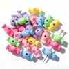 Cuentas de Parche de Dos Colores Acrílicas con Agujero Estrella Mariposa Cuentas Sueltas DIY Pulsera de Dos Colores Pulsera Pulsera Accesorios de Joyería