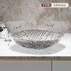 Conjunto de Pratos Pequenos para Mesa de Jantar da Moda Prato de Frutas Transparente Prato de Frutas de Luxo Padrão Criativo de Gelo Hotel Casa Prato de Porcelana Osso