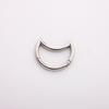 En stock acero inoxidable 316L luna anillo de nariz piercing joyería transfronteriza clavo para la nariz acero titanio mayoreo anillo abierto tabique nasal