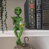 Estatua de resina alienígena UFO gnomo de jardín estatua de jardín decoración