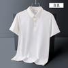 Polo de manga curta com lapela, logotipo personalizado estampado, macacão, cor sólida, roupa de trabalho, camiseta, publicidade, camisa cultural, Empresa Personalizada