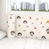 Adesivos de Renovação de Dormitório Desenho Animado Transfronteiriços À Prova D'água À Prova de Umidade Autoadesivos Papel de Parede para Decoração de Guarda-roupa de Dormitório Estudantil e Contorno de Cama