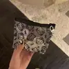 Bolsa de Almacenamiento de Malla de Gato de Dibujos Animados Bolsa de Maquillaje Portátil de Malla Transparente Bolsita para Labiales, Cushion, Joyería y Artículos Varios