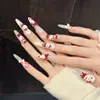Uñas Vestibles Hechas a Mano Lindas de Hellokitty con un Ambiente de Gatito, Estilo Lindo Bidimensional