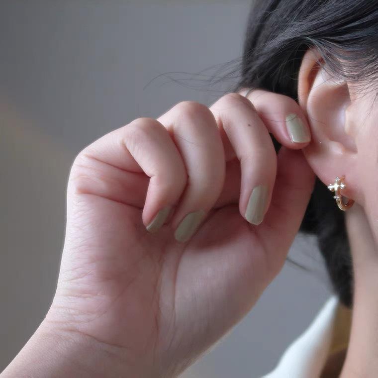 R203#十字架耳扣