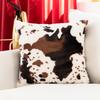 Funda de Almohada Oferta Especial Invierno Espesa Felpa Patrón de Vaca Felpa Hotel B&B Bar Almohada Decorativa En Stock