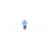 Aretes de Titanio ASTMF-136 Aleación Super Pequeños Ópalo Cacahuete Pequeño G23 Titanio Rosca Interna Joyería de Cabeza para Piercing Labret