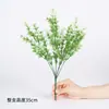 Plantas artificiales, plantas verdes de plástico transfronterizas, arreglos florales para vallas exteriores, plantas decorativas pequeñas en maceta, césped para decoraciones de boda y hierba de pino