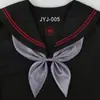 Estudantes japoneses estilo universitário camisa uniforme JK traje de marinheiro acessórios gravata de peixe dourado gravata borboleta feminina grátis