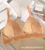 Sutiã Triângulo Francês Cor Sólida Linda Costas Roupas Internas Sem Alças Respirável Sem Argola de Aço Respirável Confortável Envoltório para Estudantes do Sexo Feminino