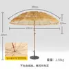 Guarda-chuva Decorativo para Check-in de Influenciadores Simulação de Atmosfera Interna Guarda-chuva de Palha Ponto Turístico de Pátio Guarda-chuva de Sol Dobrável de Palha para Exterior
