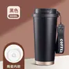 Caneca de Café Lírio-do-Vale Novo Estilo Copo Térmico de Aço Inoxidável 316 Aparência Sofisticada Copo de Água Feminino Portátil Copo de Presente para Carro