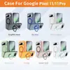 Funda para teléfono Amazon Google Pixel 11, material de PC, 2.8 mm de grosor, con soporte de anillo para dedo, adecuada para teléfonos Google