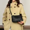 Bolsa de Ombro Feminina em Couro Macio com Padrão de Diamante Transfronteiriça 2026 Nova Moda Bolsa Feminina Versátil Grande Capacidade Bolsa Transversal para Mãe
