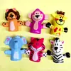 Muñecos de dedo de león Tigre Mono jirafa elefante para niños Set de dedos de animal de dibujos animados de PVC Set para uña del pulgar