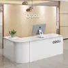 Arc Balcão de Recepção de Escritório Mesa Caixa Balcão de Bar Balcão de Bar Caixa Recepção Supermercado
