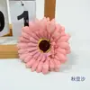 Sombrero de Paja con Flor de Gerbera Simulada Decoración de Flores de Seda Accesorios para el Cabello Hechos a Mano Accesorios para Fotografía de Bodas Flor de Seda Margarita Flor Falsa