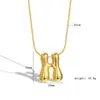 10 Piezas Mínimo 3% de descuento Transfronterizo Globo Burbuja Gordito Collar de 26 Letras Colgante Versátil Simple Accesorio