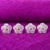 Exquisitos pendientes de rosa para mujer, de moda, sencillos, de plata, con pequeños capullos, pendientes, joyería Joker al por mayor
