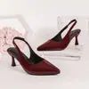 2026 Verano Nuevo Comercio Exterior Tallas Grandes Zapatos de Tacón Alto para Mujer Punta Fina Estilo Europeo y Americano Ligeros Cómodos Fiesta Sexy