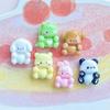 Mini tamanho pequeno Animal Coelho Urso Cachorro Dinossauro Resina Acessórios Nail Art Creme Gel Grampo de Cabelo Fone de Ouvido Brincos Acessórios