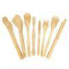 Pinza para alimentos resistente a altas temperaturas, pinza para hornear barbacoas, pinza para pan, pinza para bufé, pinza para carne anti-escaldaduras, pinza de bambú