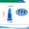 Tapa de punta de plástico transparente para tapón obturador de punta de aguja de jeringa dispensadora de pegamento para aplicación de dispensado industrial