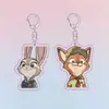 Chaveiro Zootopia Mais Vendido Pingente de Mochila para Casal Judy Nick Fofo Cp Pingente Dopamina