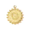 Collar Colgante Pequeño Cuadrado 26 Letras Inglesas DIY Acero de Titanio Pulsera A-Z para Mujer Etiqueta de Joyería de Acero Inoxidable
