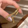 2025 Novo Estilo Luxo Leve Pulseira de Couro Rai Diamond Estilo Corte Retrô Pulseira de Tiras Pulseira de Fita com Design de Nicho Simples Retrô