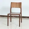 Silla de comedor de nogal negro norteamericano, silla de madera maciza, silla moderna minimalista con reposabrazos, silla Shuke de nogal para estudio