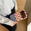 Funda para teléfono Apple 18Promax de color block de lunares y rayas estilo ins japonés, adecuada para 17Pro, doble capa, 16Pro, 15Pro