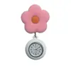 Reloj de Bolsillo de Enfermera con Flor de Colores Hebilla Fácil de Tirar Retráctil Lindo Creativo Estudiante Examen Reloj Fabricante Stock Listo