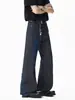 Design High Street Americano 2026 Calça Masculina Casual Fluida de Perna Reta Jeans Bordado Verão Tendência Unissex