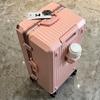 Maleta Trolley Gran Capacidad Marco de Aluminio 24 pulgadas PC 26 pulgadas Multifuncional Portavasos Cerradura Rueda Universal Maleta de Viaje