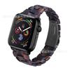 Adecuado para Apple iWatch inteligente delgado nuevo Apple resina tres cuentas correa de reloj de acero inoxidable