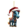 Montaria de animal pônei nova transfronteiriça para decorar árvore de Natal de Natal família para festival