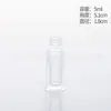 Botella cuadrada de perfume de 3 ml Botella de muestra de bola de vidrio transparente de 5 ml Botella con atomizador de presión para cosméticos de 20 ml dividida en botellas