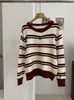 KEKEZOON Cardigan de Punto Rayas Bloque de Color Cuello Redondo Manga Larga para Mujer Otoño Holgado Estilo Coreano Abrigo Suéter 8806